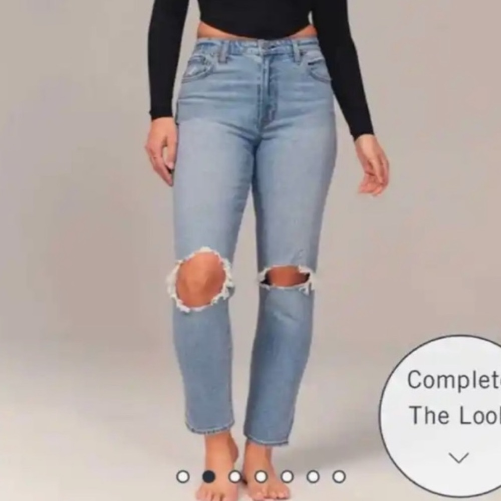 Abercrombie Curve Love Mom Jean